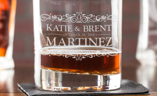 Perfect Your Autumn Bar Cart With Personalized Whiskey Glasses