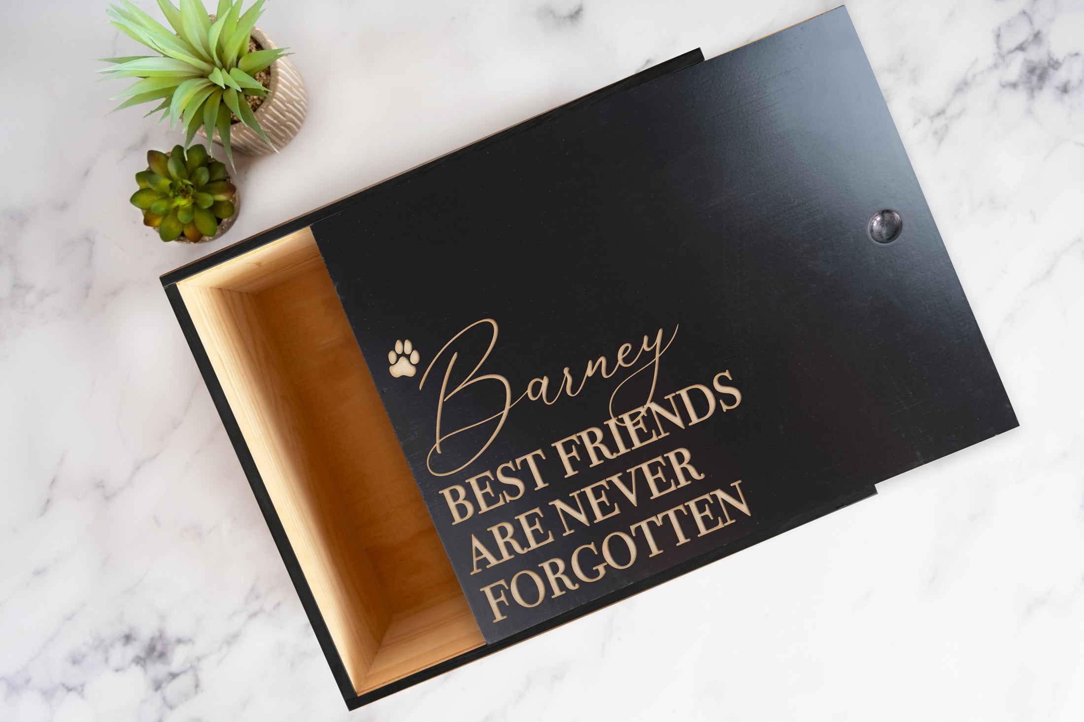 Personalized Pet Memorial Box, Design: PET1