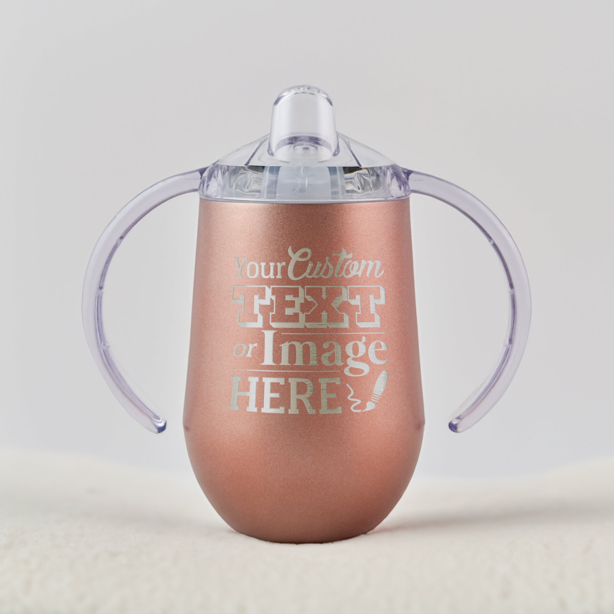 Custom 10oz Stainless Steel Sippy Cup, Design: CUSTOM