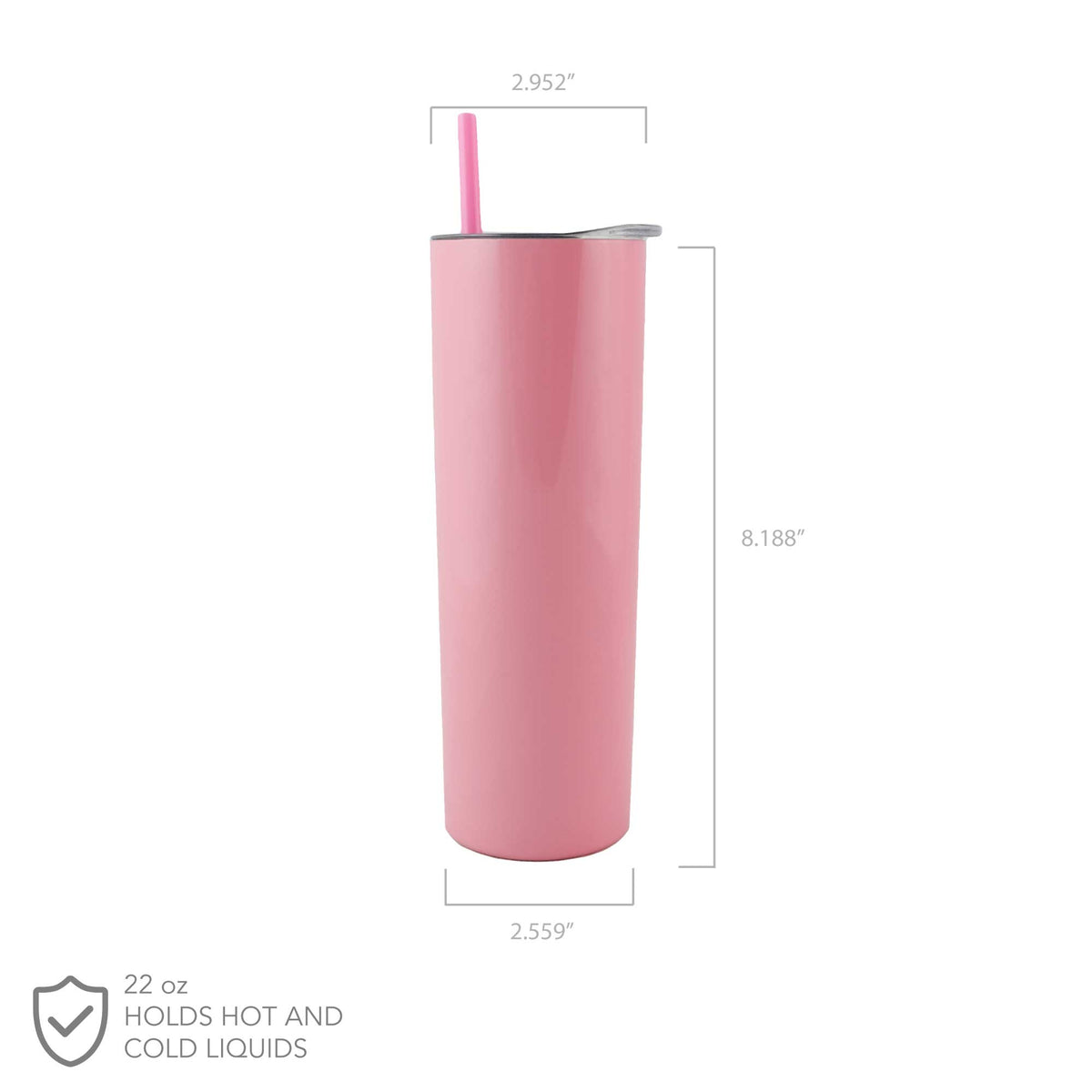 Stassi Quencher Tumbler - Hot Pink – Duo Studio Designs
