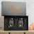 Engagement Stemless Wine Glass Set in Magnetic Gift Box, Design: N2