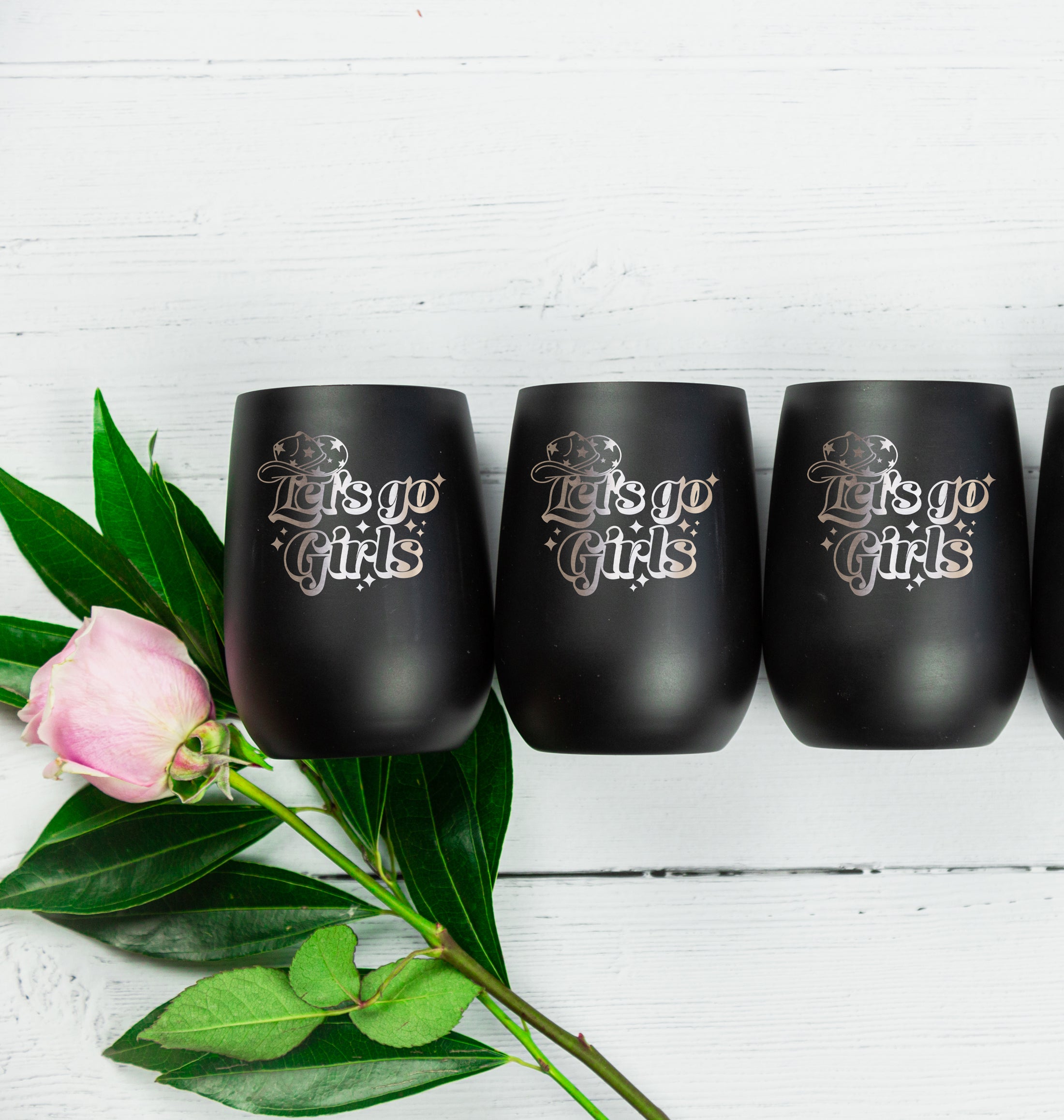 Let's Go Girls Wine Tumbler, Design: SHANIA