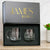 Personalized Whiskey and Coffee Set in Magnetic Gift Box, Design: S4