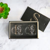 Monogram Coffee Set in Wood Slide Gift Box, Design: K3