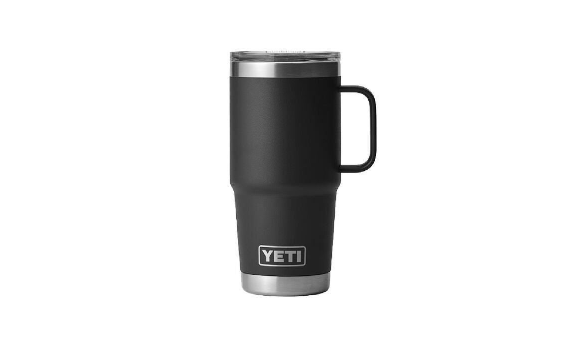 REAL YETI 30 Oz. Travel Mug With Stronghold Lid Laser Engraved White  Stainless Steel Yeti Rambler Vacuum Insulated YETI 