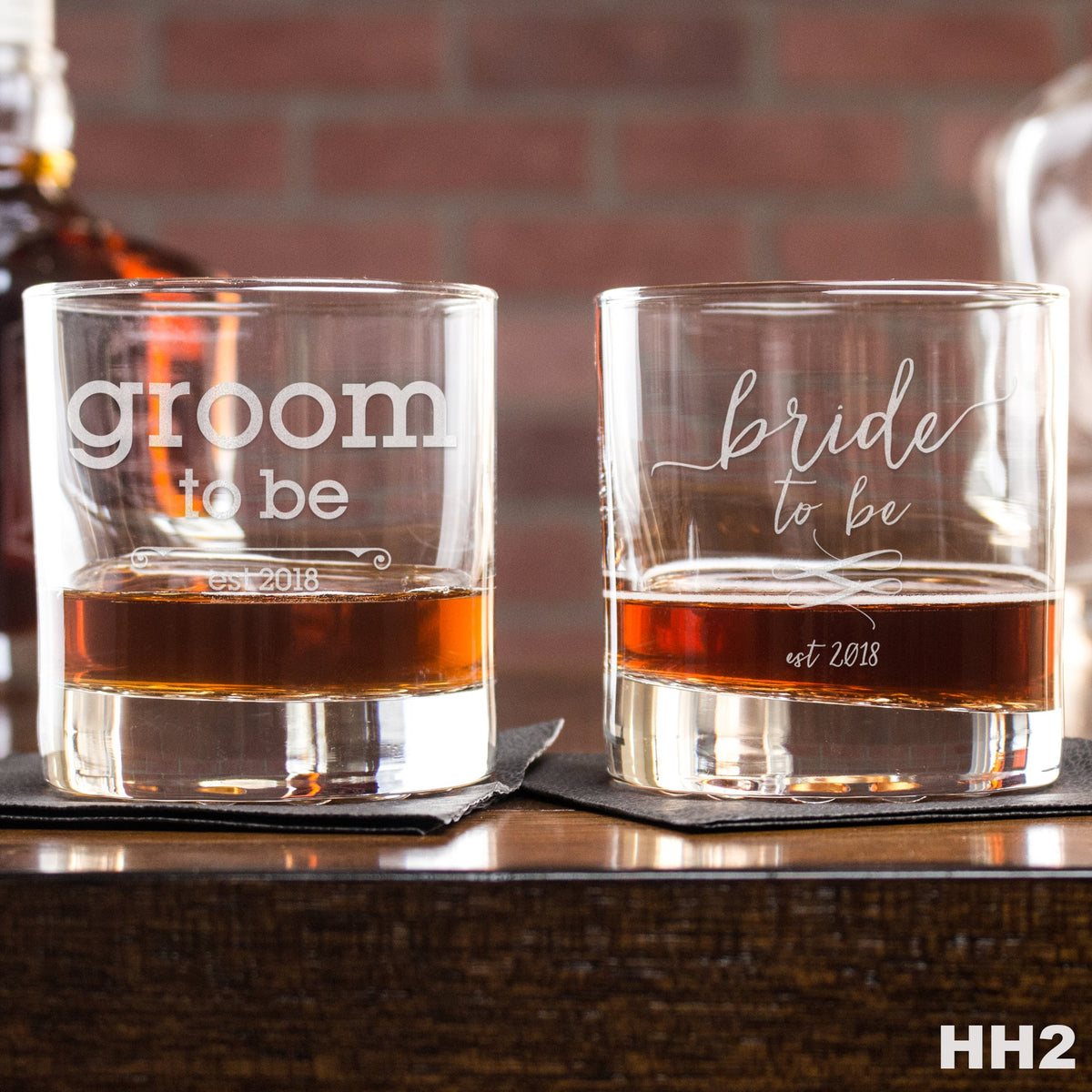 Personalized Whiskey Glasses Set of 2, Custom Whiskey Glasses, Monogrammed  Glass, Scotch, Groomsman Gift, Wedding Gift, Best Man, Bourbon 