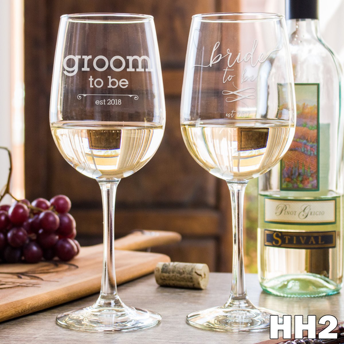 2  Wine Glass Set - Design: HH2