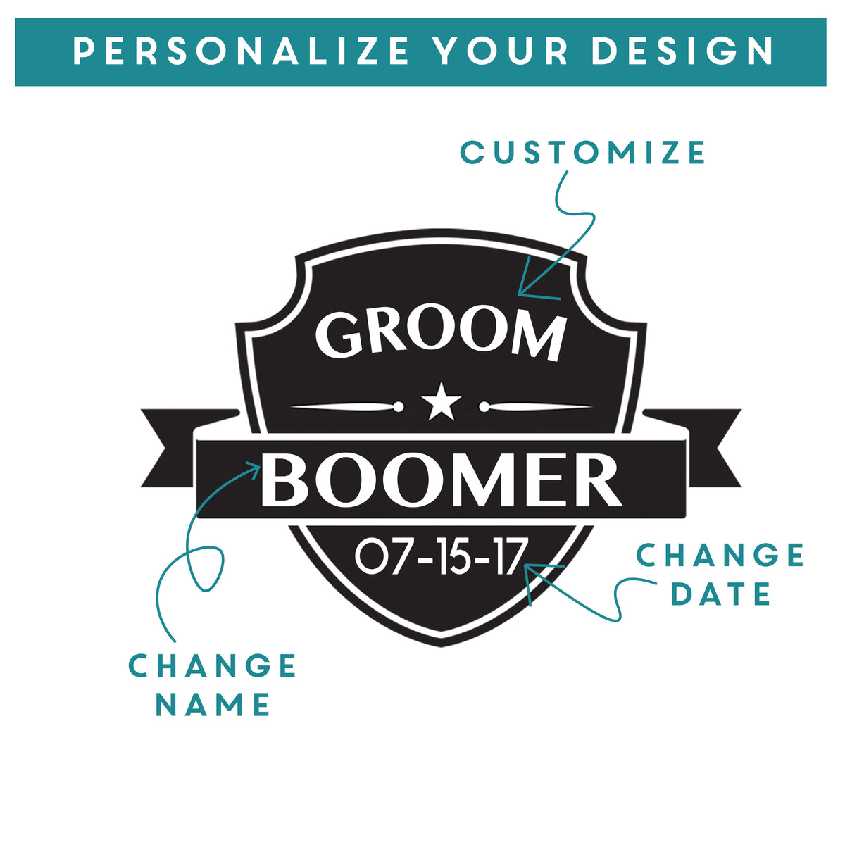 Personalized 16oz Groomsman Travel Mug, Design: BG4 - Everything Etched