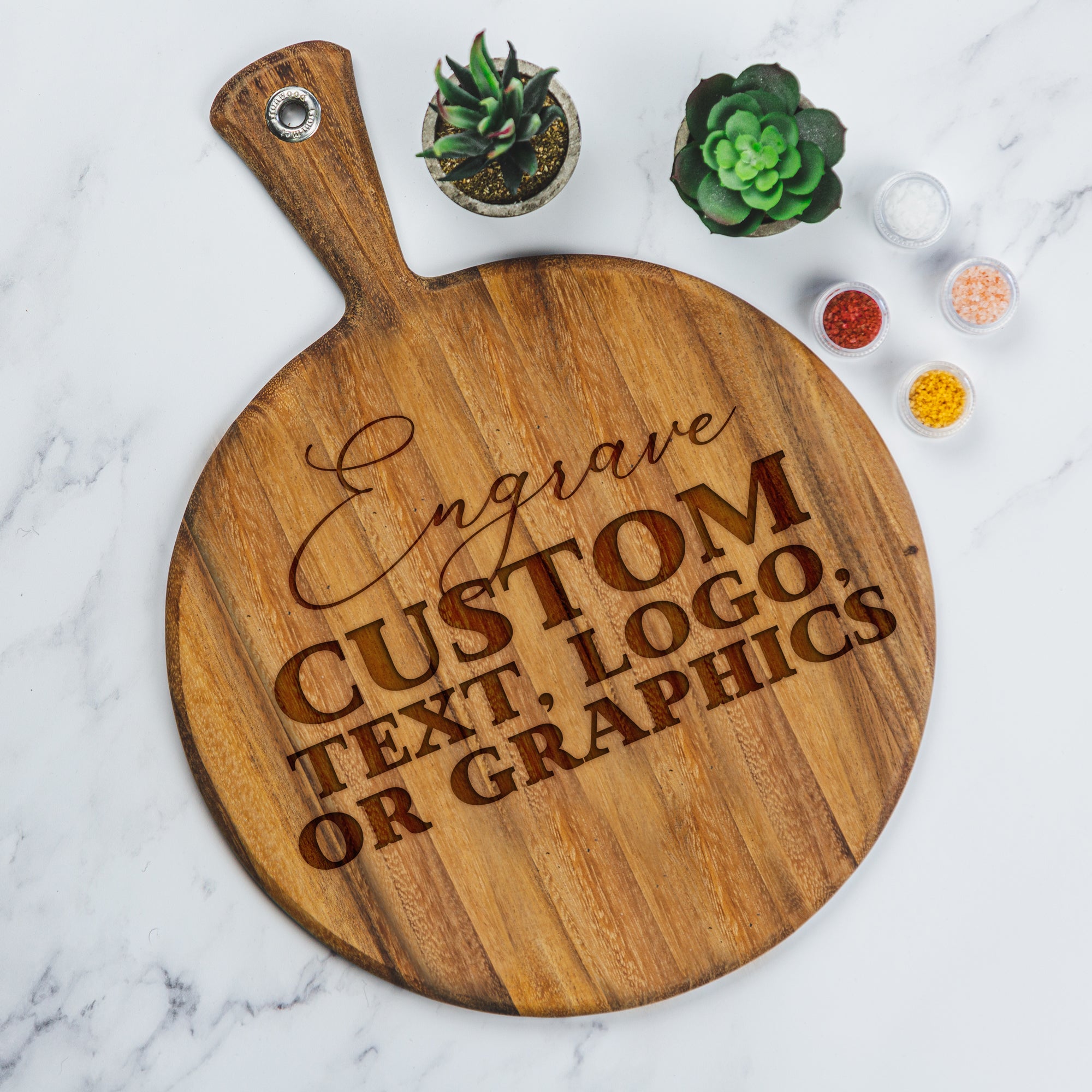 Personalized Cheese Board Round - Design: CUSTOM