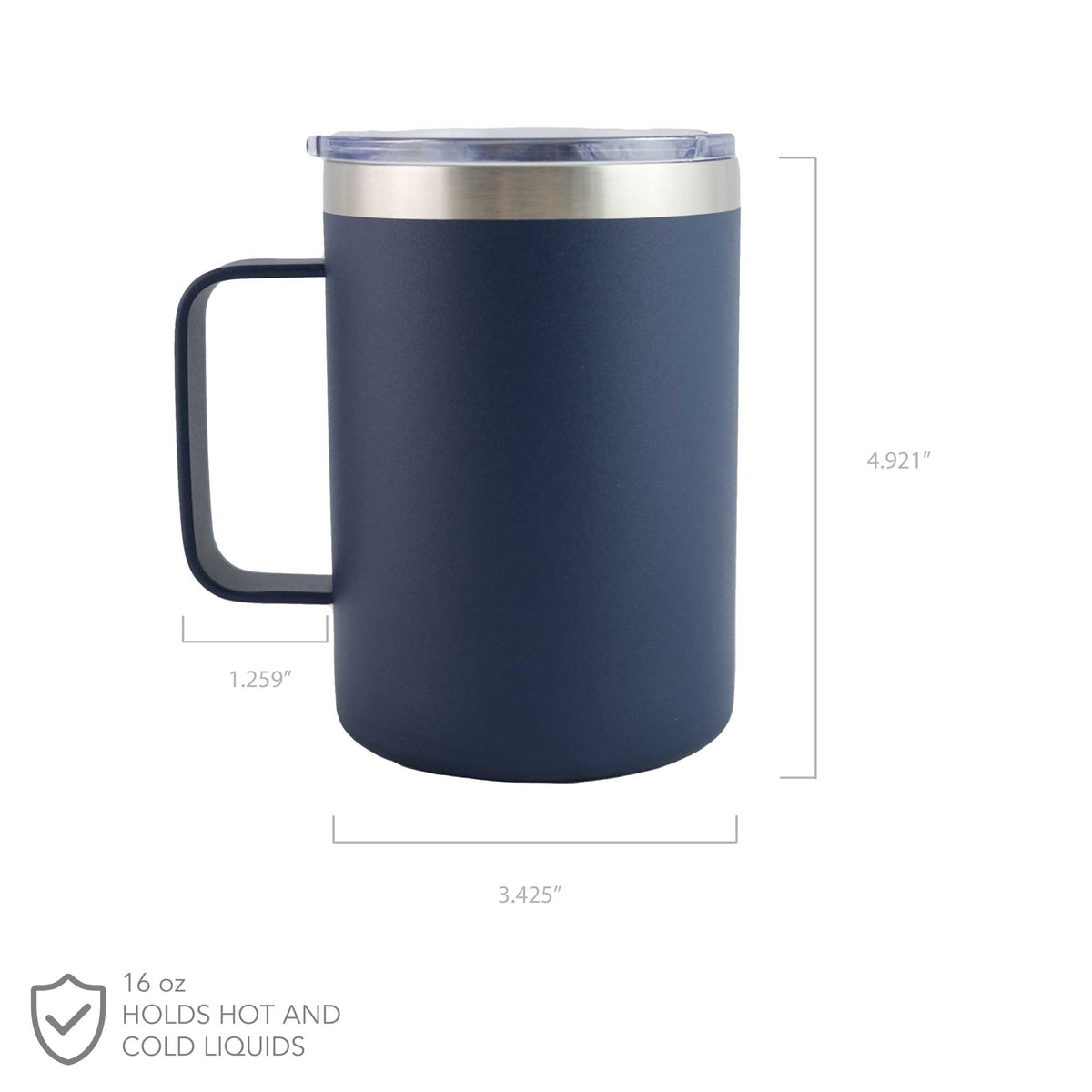 Marketing Iron and Stainless Steel Camping Mugs (16 Oz.), Coffee Mugs