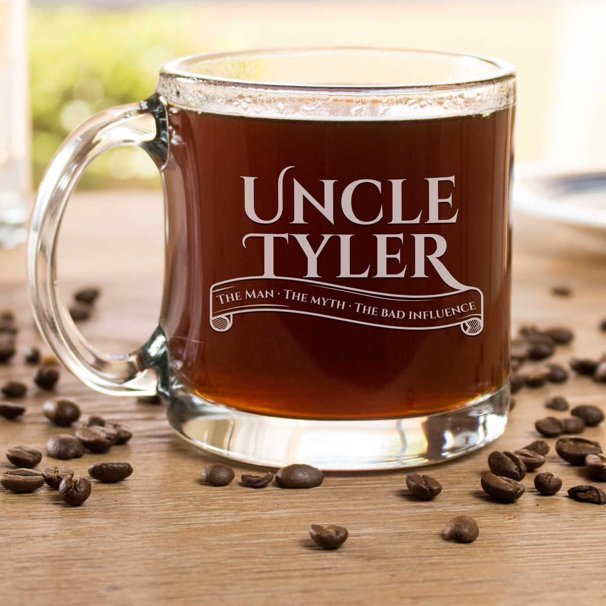 Etched glass coffee clearance mugs