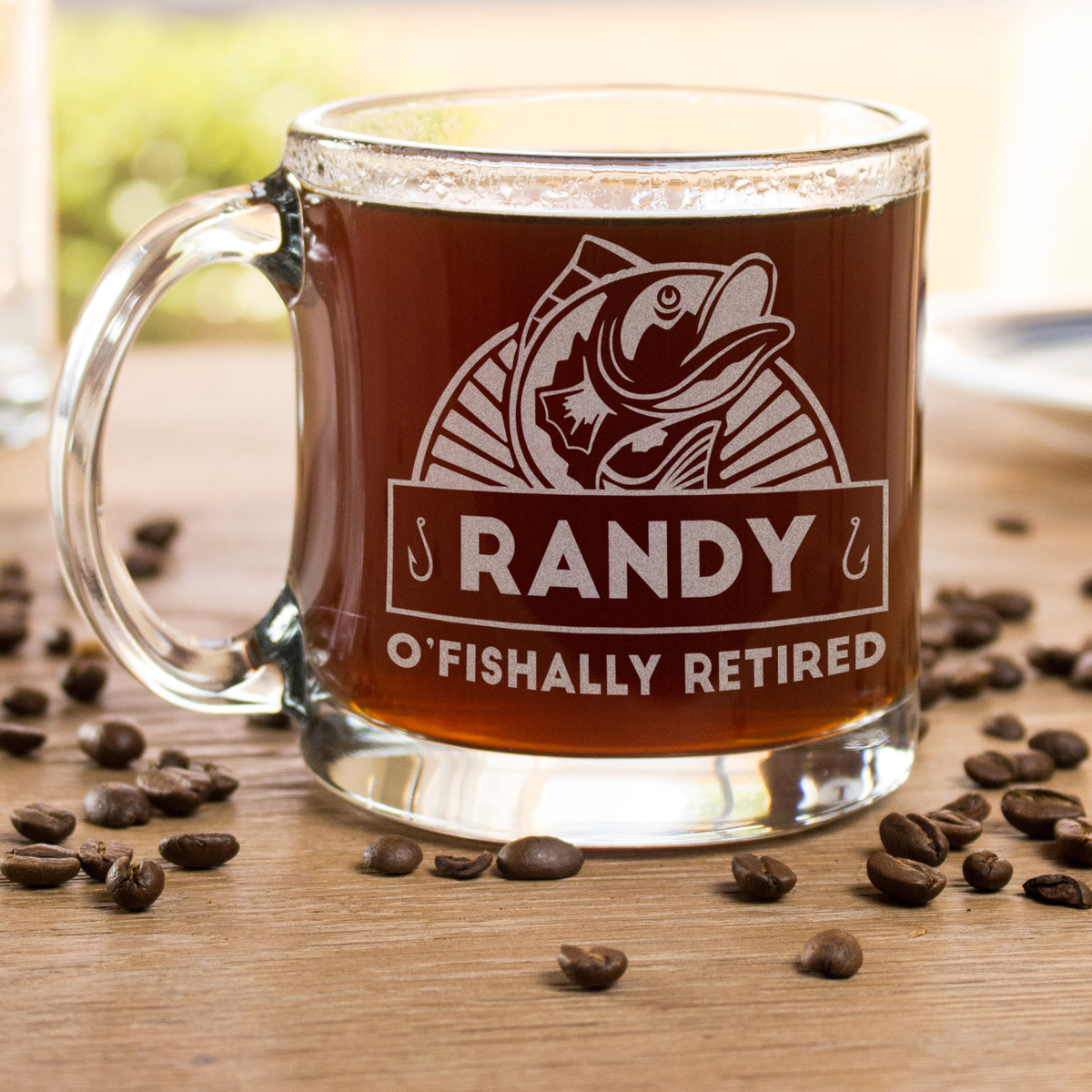 Punny Personalized Retirement Coffee Mug, Design: RETIRED4 - Everything  Etched