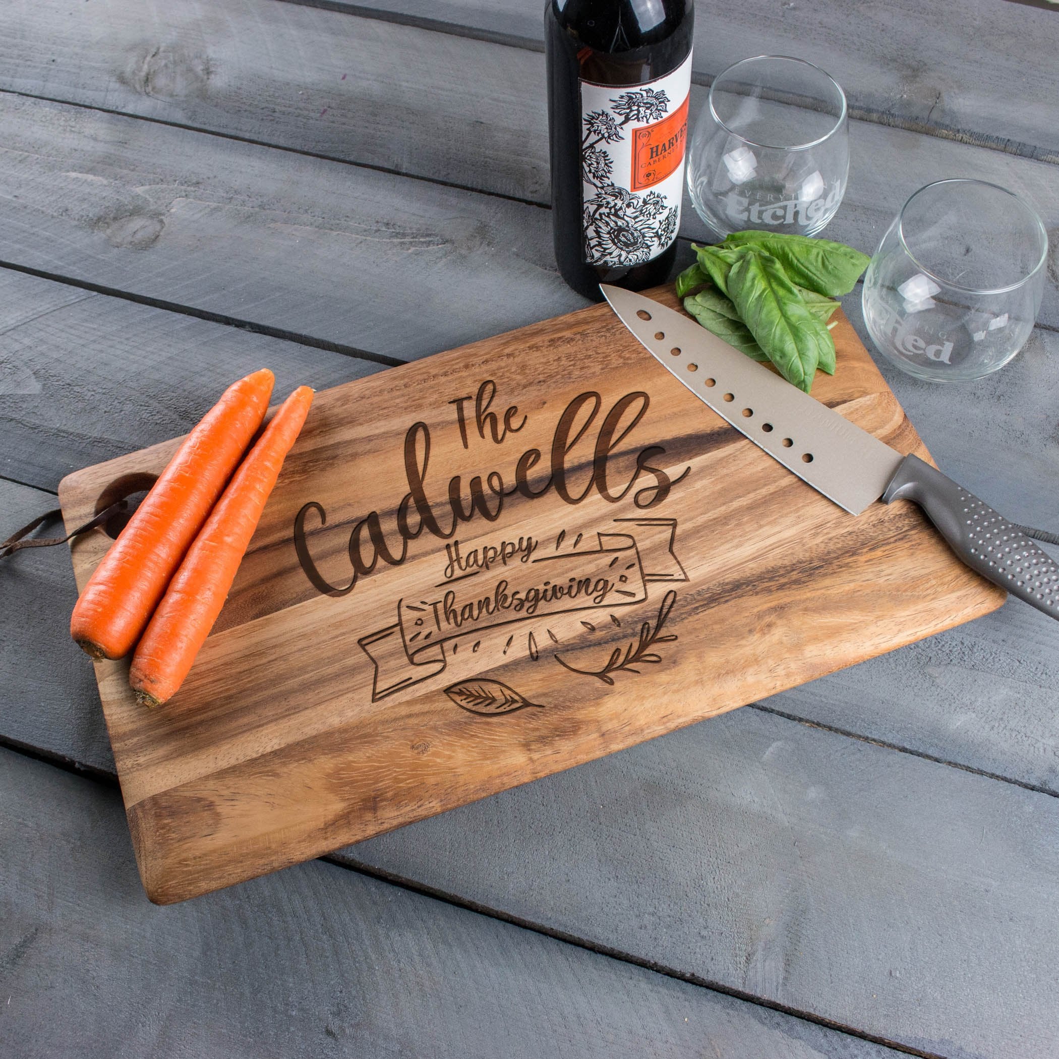 Large Cutting Board Thanksgiving - Design: TG3