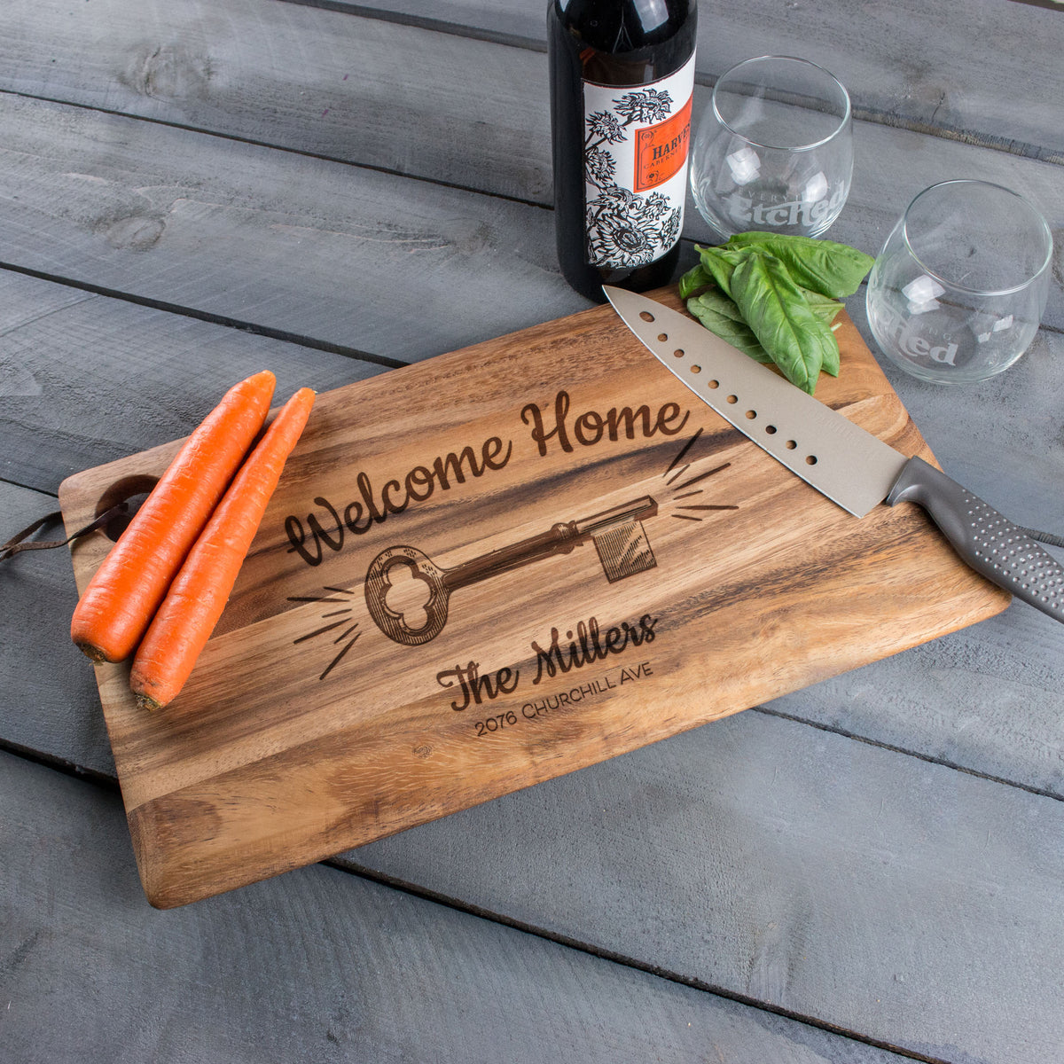 Her Kitchen Wood Cutting Board