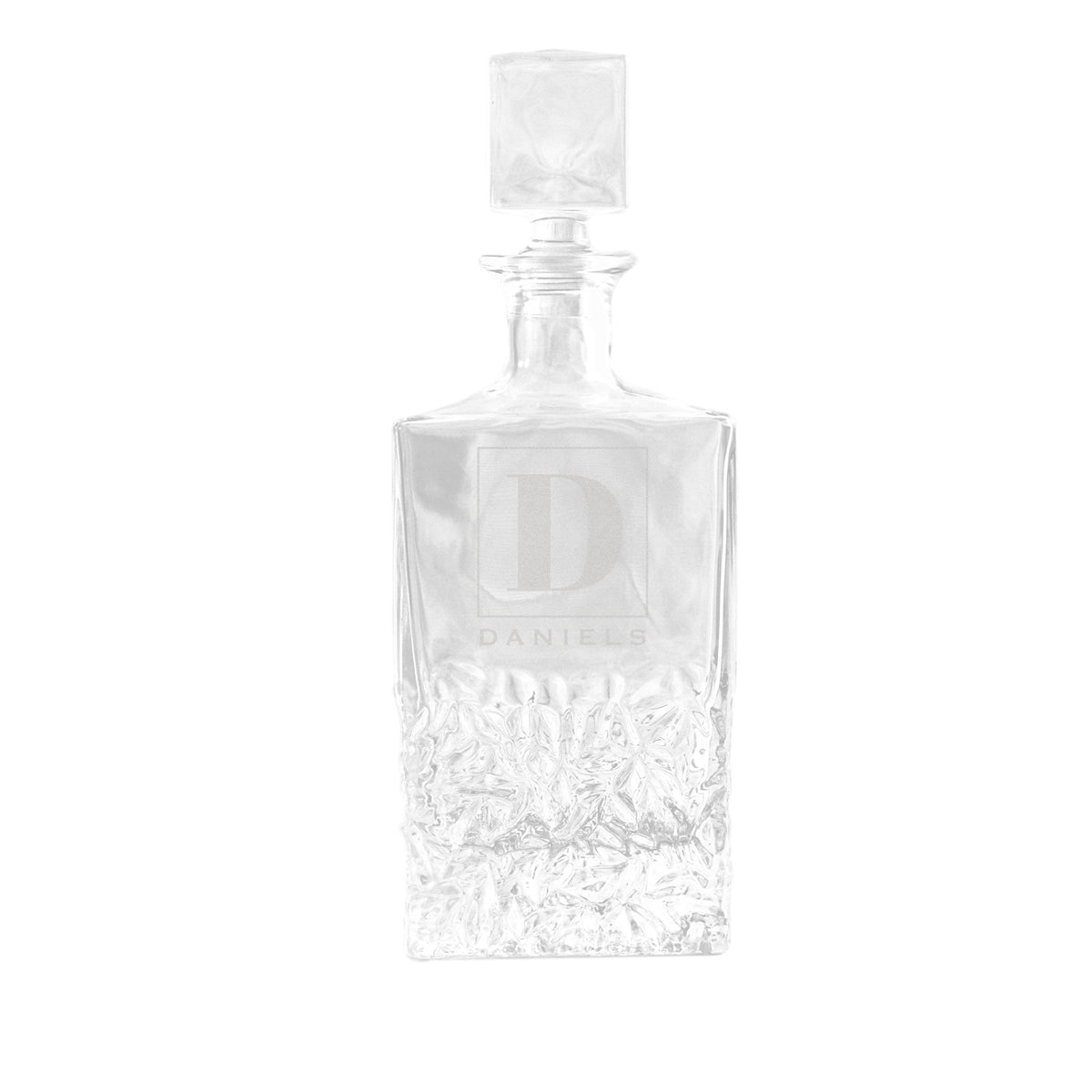 Personalized Initial Wine Decanter, Design: K5 - Everything Etched