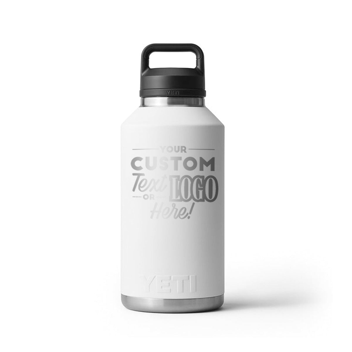 Custom Laser Engraved 64oz YETI Water Bottle with Chug Cap