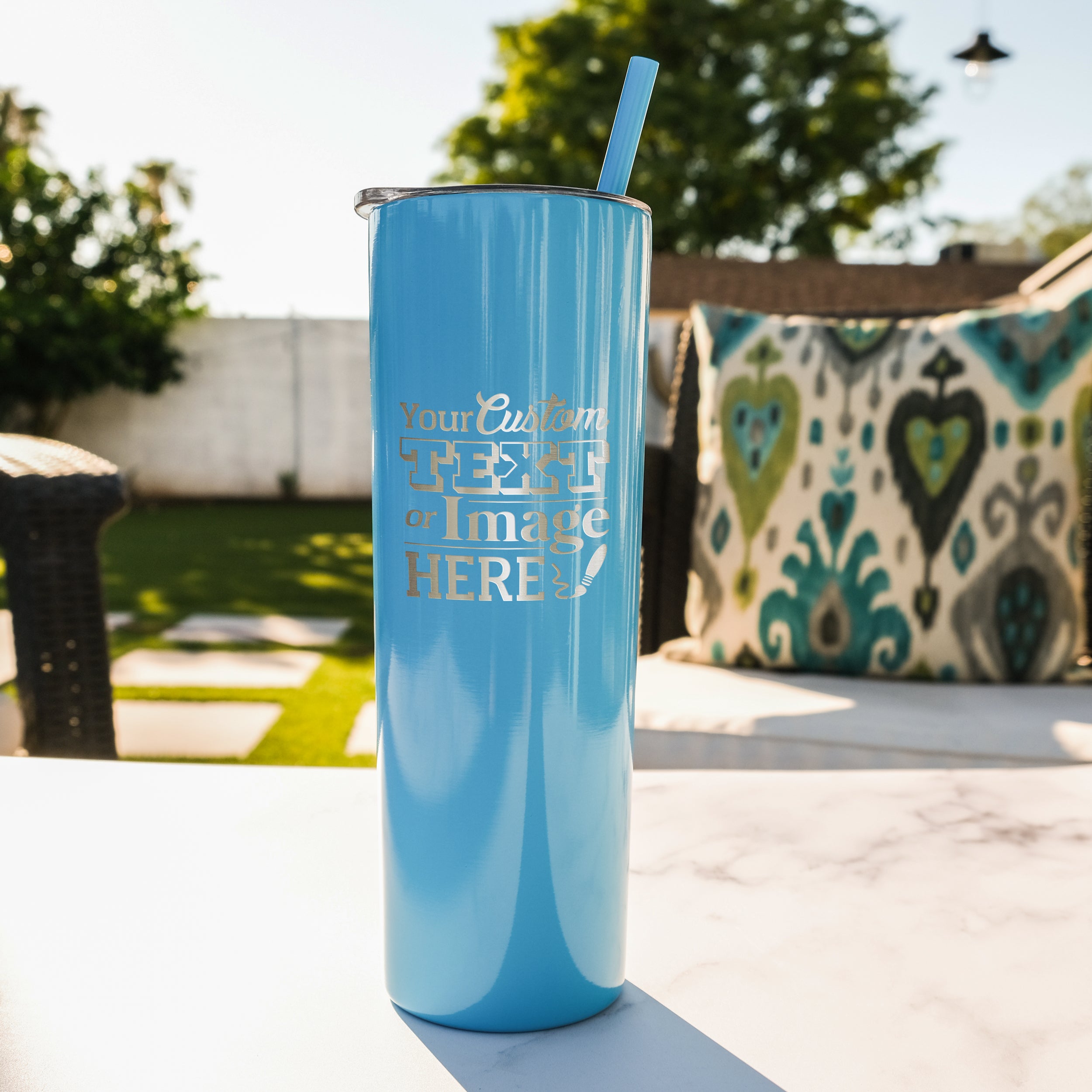 Custom Skinny Stainless Steel Tumbler, Design, CUSTOM