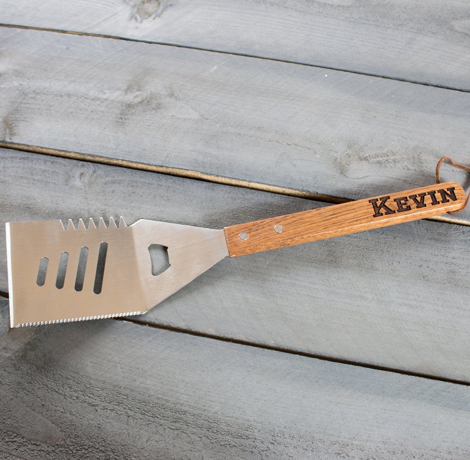 Personalized spatula is customized with your logo, monogram, image, or text.