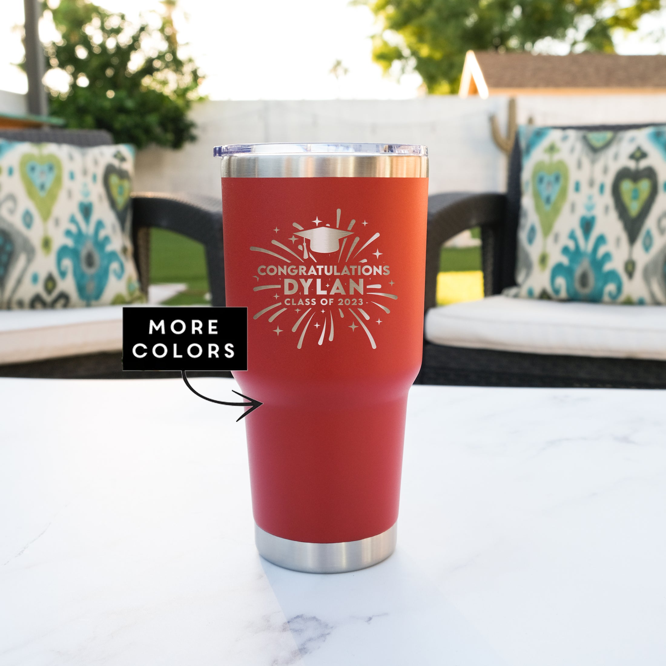 Personalized Graduation 30oz Tumbler, Design: GRAD3