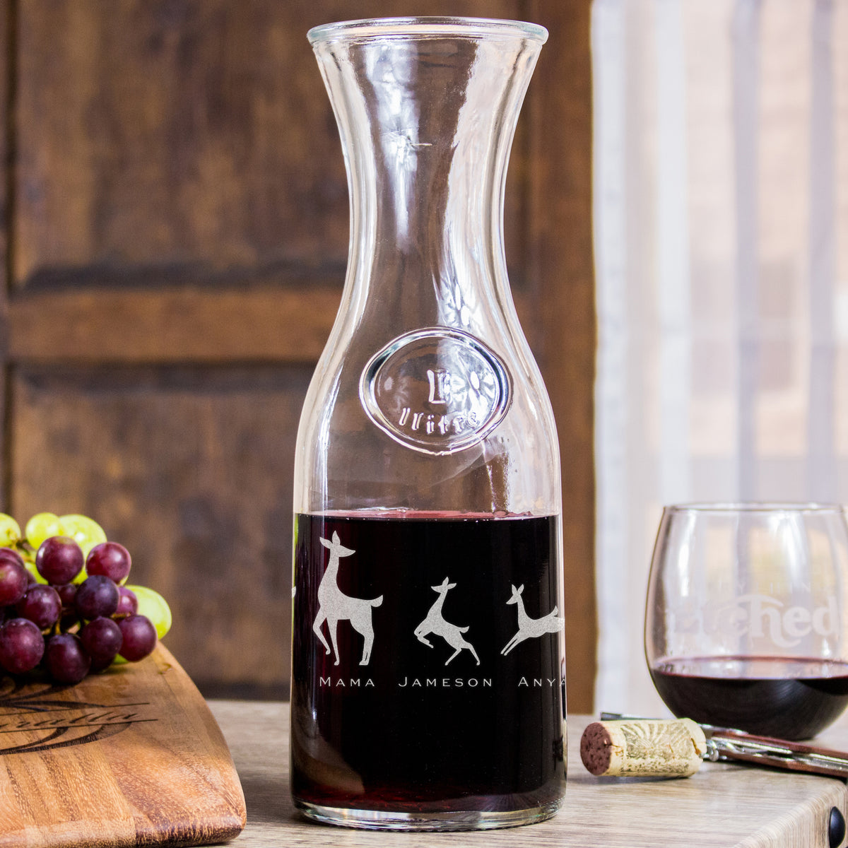 HomeWetBar Oakmont Personalized Wine Decanter