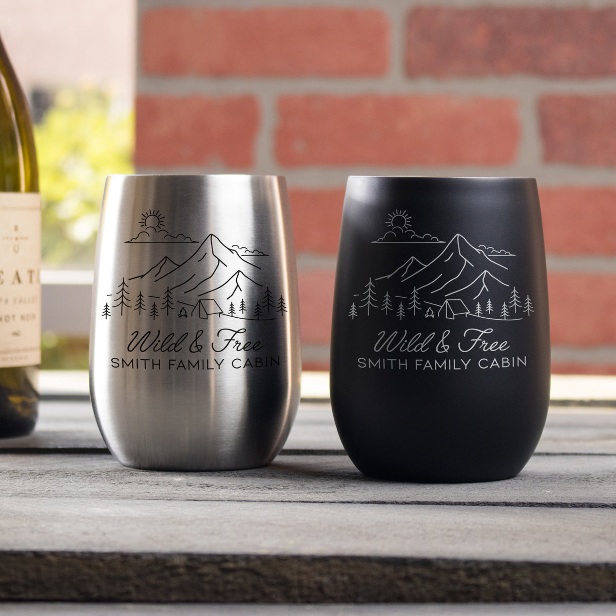 Custom Engraved Stemless Wine Tumbler by PURE Drinkware (4 Colors) –  Montana Gift Corral
