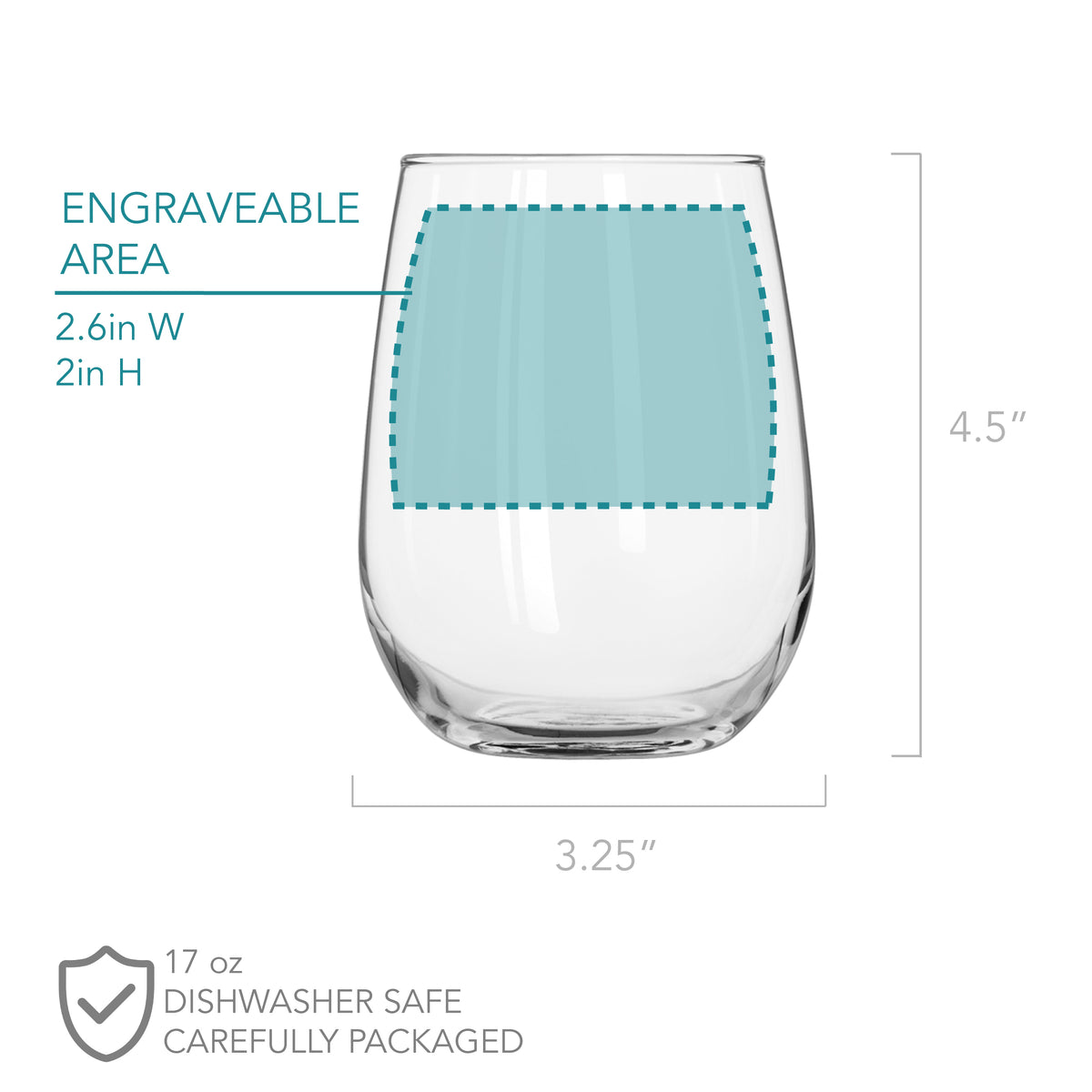 2 White Wine Glass Set - Design: HH2 - Everything Etched