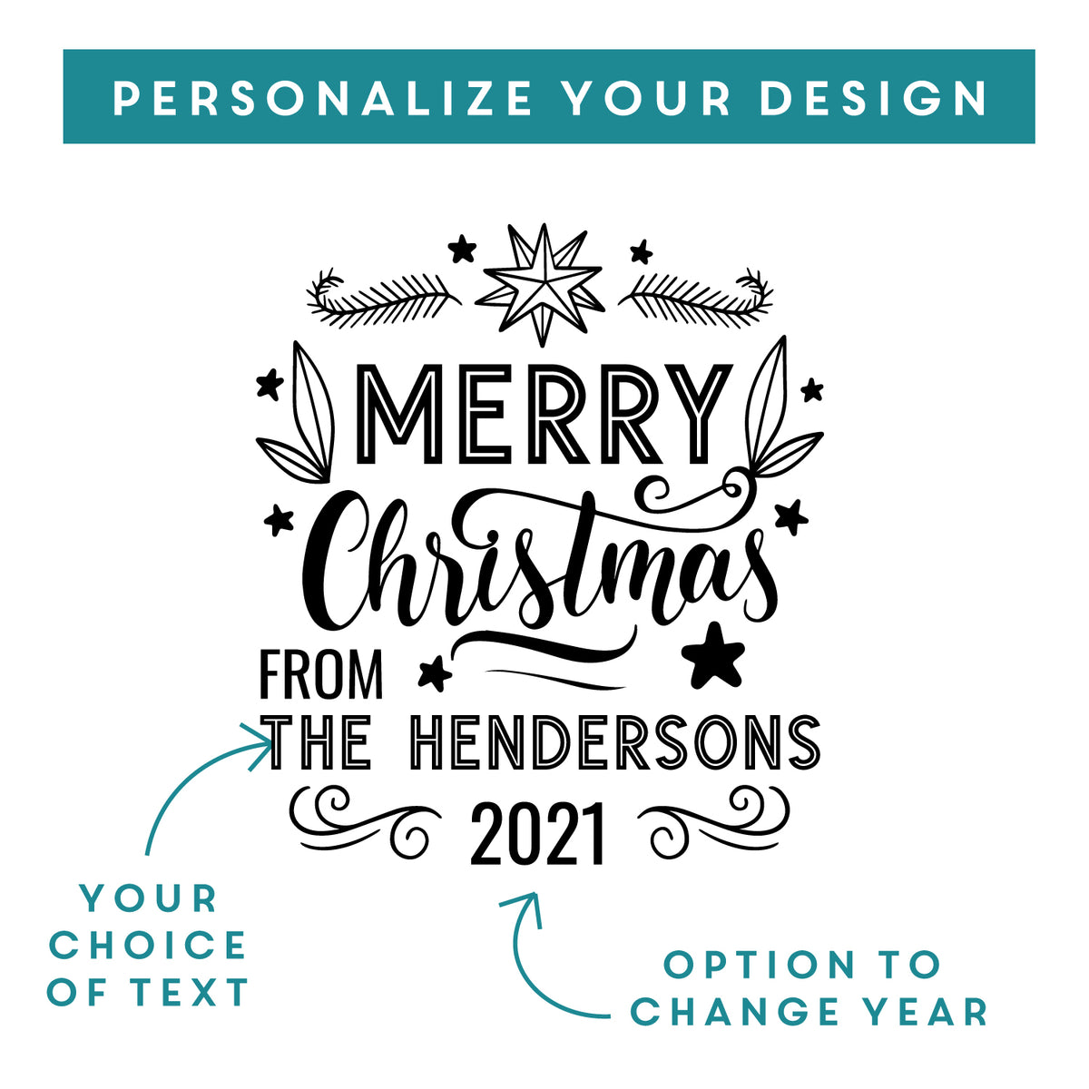 Personalised Joyful Christmas Gift Tags Custom Present Tags 