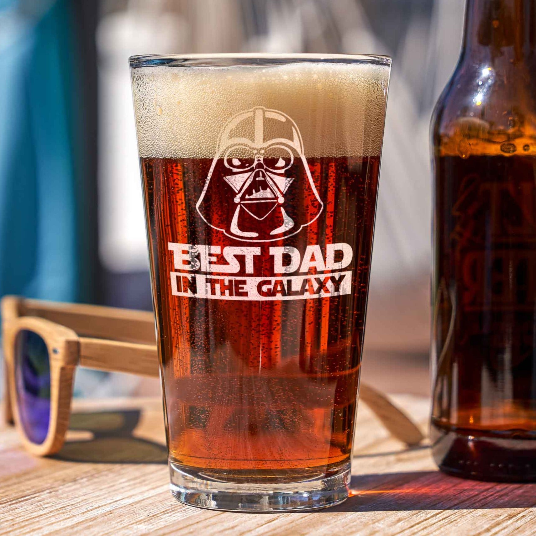 Pint Glass Best Dad in the Galaxy - Design: FD5